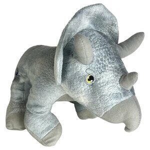 Jurassic World Triceratops Dinosaur‎ Plush Gray Toy Factory 13" Stuffed Animal